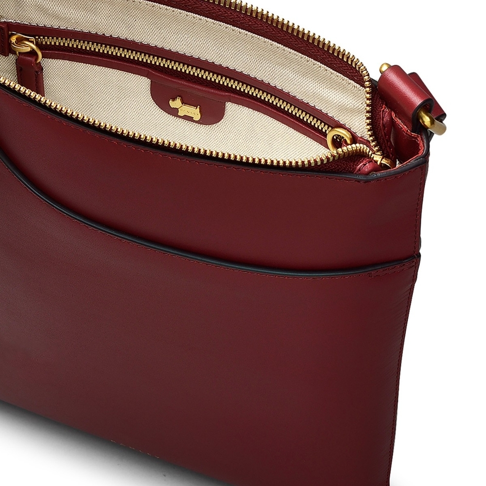 Radley Pockets Icon Small Zip Top Crossbody Bag - Red - Picture 2 of 11